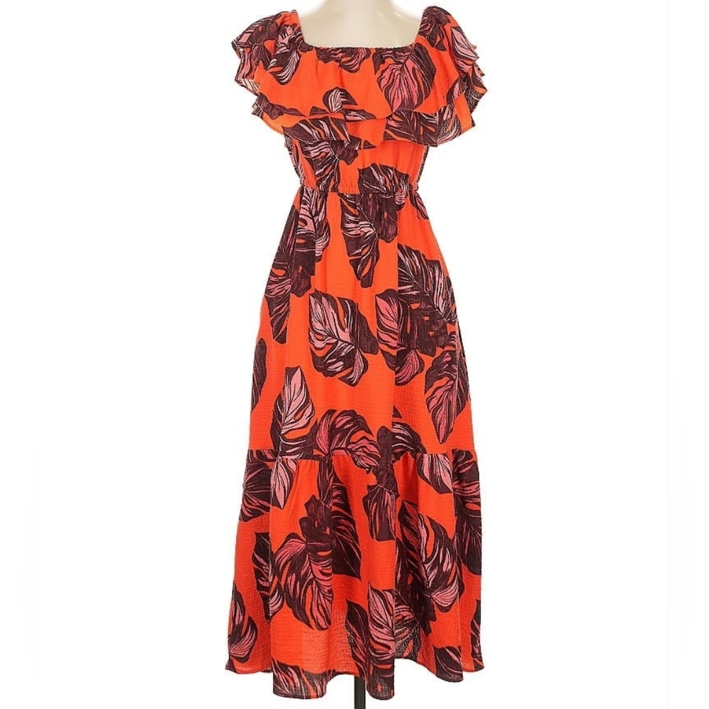 Sofia Vergara Ruffle Off Shoulder Maxi Dress - Picture 3 of 11